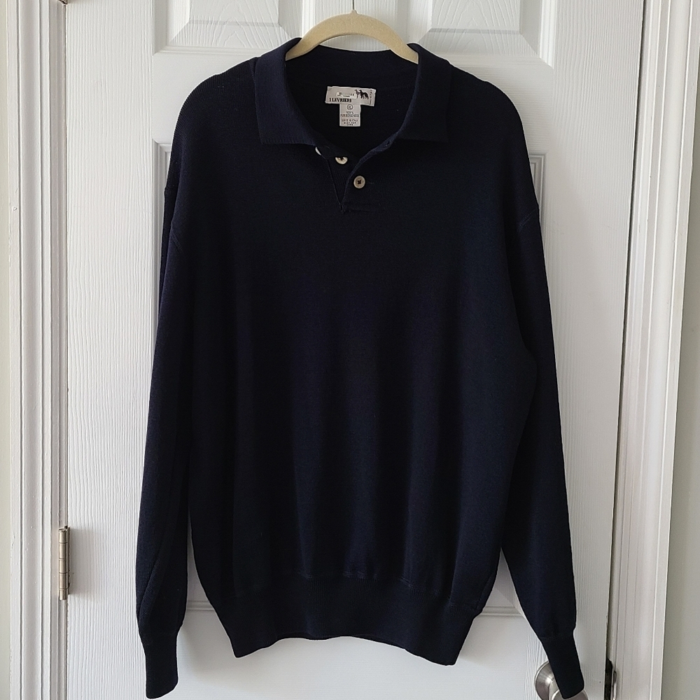 I Levrieri Merino Wool Polo‎ Sweater
